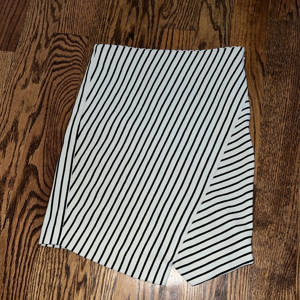 Loft Striped Pencil Skirt